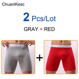 Men's Underwear Pure Cotton Lengthened Boxer Pants Sports Sweat Absorbing Comfortable Fitness Pants To Prevent Abrasion Of Legs