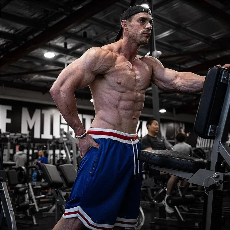 Breathable Quick Dry Splicing Mesh Shorts