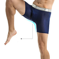 Mens Underwear Shorts Breathable Long Leg Underpants