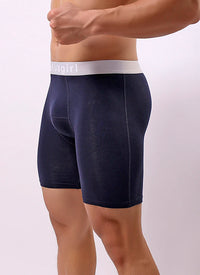 Men's Underwear Pure Cotton Lengthened Boxer Pants Sports Sweat Absorbing Comfortable Fitness Pants To Prevent Abrasion Of Legs