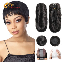 Short Human Curly Brazilian Weave Bundles For Woman
