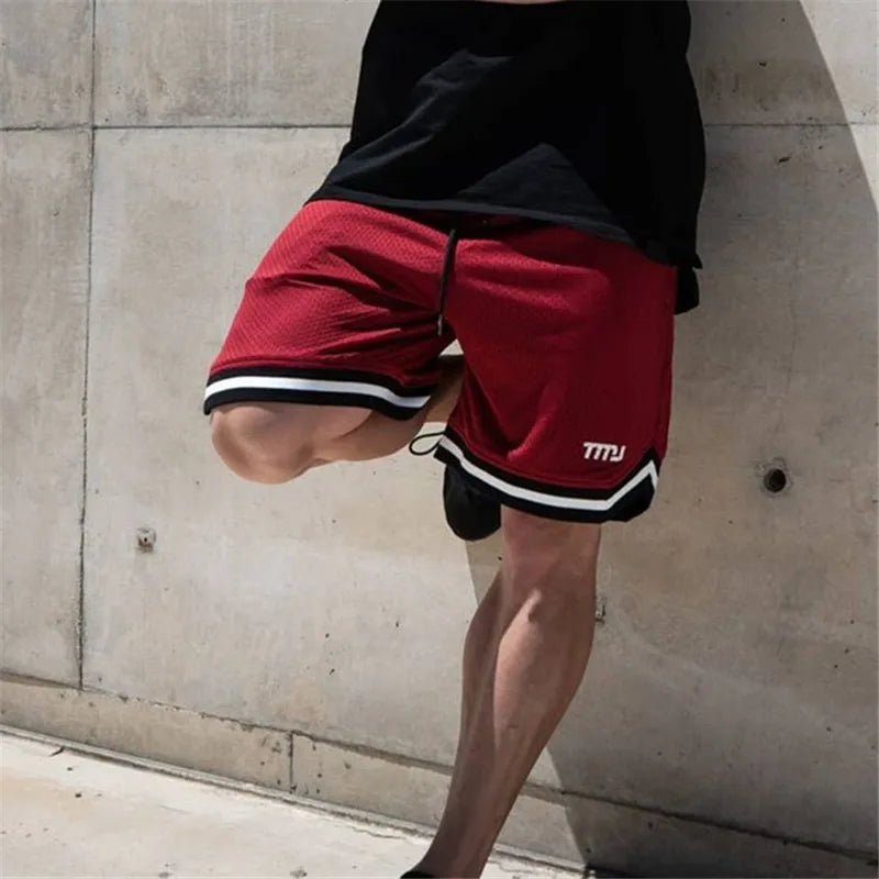 Breathable Quick Dry Splicing Mesh Shorts