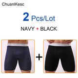 Men's Underwear Pure Cotton Lengthened Boxer Pants Sports Sweat Absorbing Comfortable Fitness Pants To Prevent Abrasion Of Legs