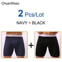 Men's Underwear Pure Cotton Lengthened Boxer Pants Sports Sweat Absorbing Comfortable Fitness Pants To Prevent Abrasion Of Legs