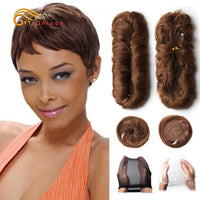 Short Human Curly Brazilian Weave Bundles For Woman