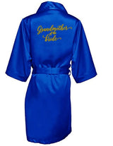 Satin Silk Royal Blue Bathrobe