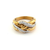 New Design Luxury Shiny Crystal Rings 18 K