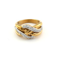 New Design Luxury Shiny Crystal Rings 18 K