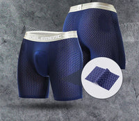 Mens Underwear Shorts Breathable Long Leg Underpants