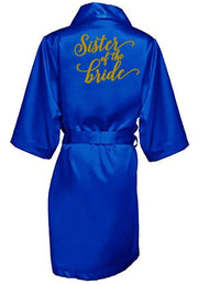 Satin Silk Royal Blue Bathrobe