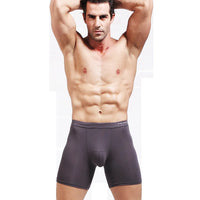 Mens Stretch Boxer Brief Underwear Breathable Stretch Underwear for Men Boy Modal Cotton Leg Boxers Set 4 Pack Plus size