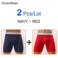 Men's Underwear Pure Cotton Lengthened Boxer Pants Sports Sweat Absorbing Comfortable Fitness Pants To Prevent Abrasion Of Legs