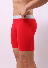 Men's Underwear Pure Cotton Lengthened Boxer Pants Sports Sweat Absorbing Comfortable Fitness Pants To Prevent Abrasion Of Legs