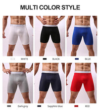 Men's Underwear Pure Cotton Lengthened Boxer Pants Sports Sweat Absorbing Comfortable Fitness Pants To Prevent Abrasion Of Legs