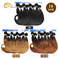 100% Human Short Curly Hair 8 Pcs Bundles