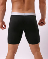 Men's Underwear Pure Cotton Lengthened Boxer Pants Sports Sweat Absorbing Comfortable Fitness Pants To Prevent Abrasion Of Legs