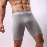 Men's Underwear Pure Cotton Lengthened Boxer Pants Sports Sweat Absorbing Comfortable Fitness Pants To Prevent Abrasion Of Legs
