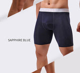 Men's Underwear Pure Cotton Lengthened Boxer Pants Sports Sweat Absorbing Comfortable Fitness Pants To Prevent Abrasion Of Legs