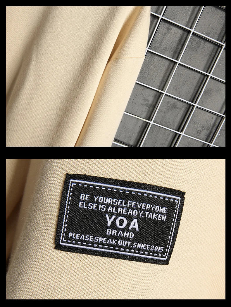 Casual Oversized Men  Harajuku Hip Hop Sweatshirt