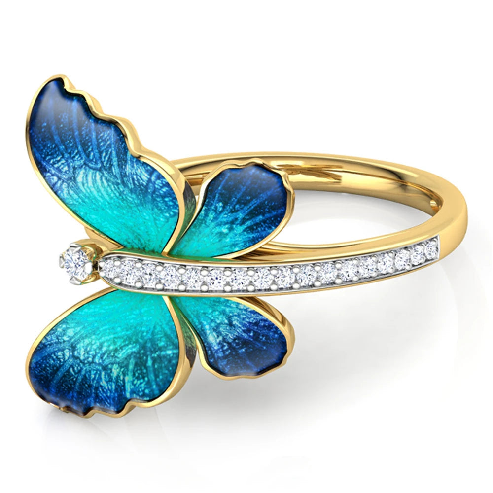 Elegant Butterfly Design ring for women
