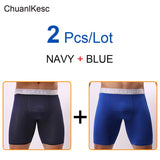 Men's Underwear Pure Cotton Lengthened Boxer Pants Sports Sweat Absorbing Comfortable Fitness Pants To Prevent Abrasion Of Legs