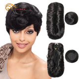 Short Human Curly Brazilian Weave Bundles For Woman