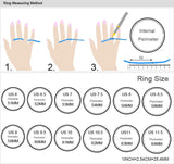 New Design Luxury Shiny Crystal Rings 18 K