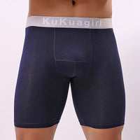 Men's Underwear Pure Cotton Lengthened Boxer Pants Sports Sweat Absorbing Comfortable Fitness Pants To Prevent Abrasion Of Legs