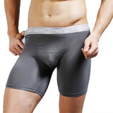 Mens Stretch Boxer Brief Underwear Breathable Stretch Underwear for Men Boy Modal Cotton Leg Boxers Set 4 Pack Plus size