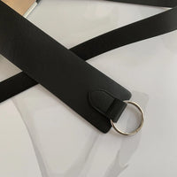 120cm Female Fashion Circle Belt Wide Black Belt for Women Geometric Knot Waistband Waist Dress Coat Clothing Decoration