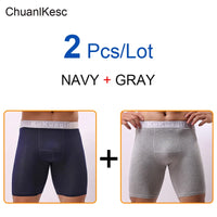 Men's Underwear Pure Cotton Lengthened Boxer Pants Sports Sweat Absorbing Comfortable Fitness Pants To Prevent Abrasion Of Legs