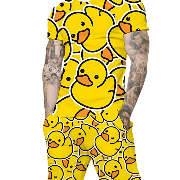 Duck Print Shorts Set