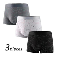 3 Pieces Men Boxers Breathable  Sports Fitness