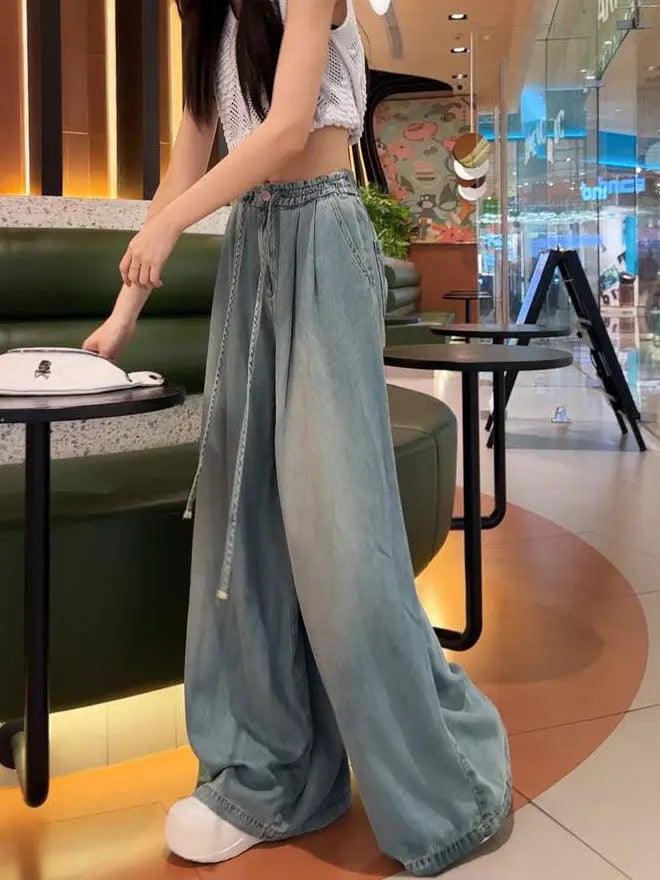 Drape Wide Ins Trendy Pants