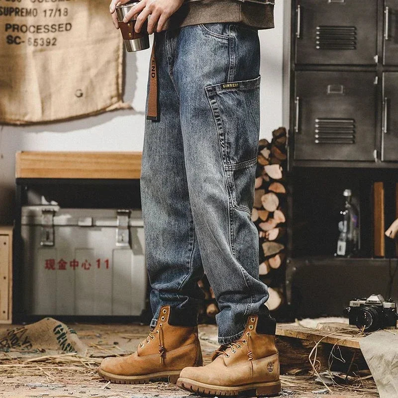 Luxury Tapered Cowboy Cargo Pants