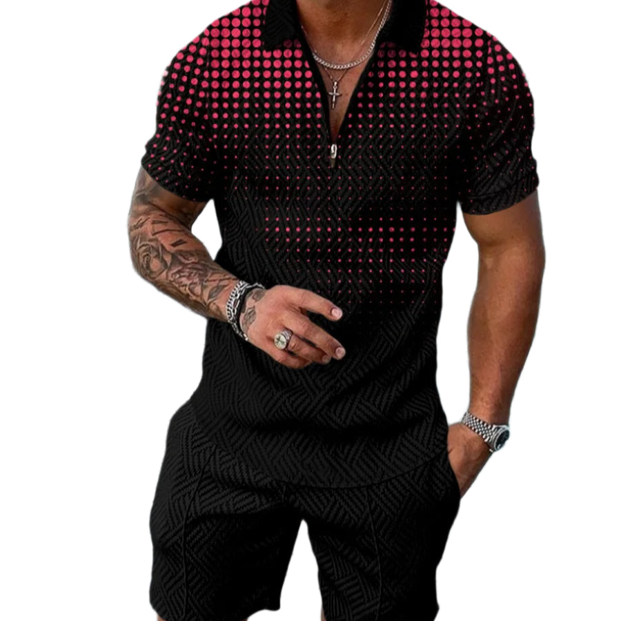 New Style Summer Printed Short Set