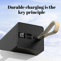 80000mAh Power Bank with LED Display Worldwide Plugs Portable Charger with LED Light High Capacity Polymer Battery Long Travel
