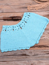 Crochet Bohemia Style Off Shoulder Bikini