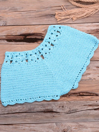 Crochet Bohemia Style Off Shoulder Bikini