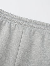 Men's winter sportswear set; warm fleece round neck sweatshirt and men's drawstring sport pants