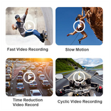 New 4K 30FPS Head Mounted Camera Wearable WiFi Video Camcorder Camera 120°Wide Angle Lens Anti-Shake APP Control Camera