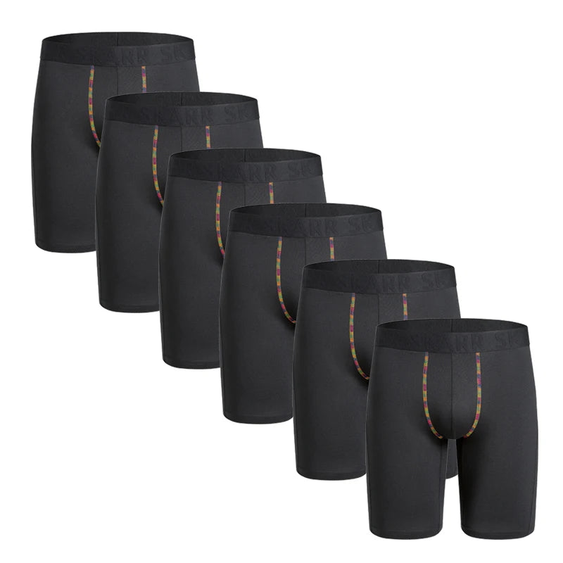6pcs Men's long boxers