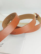 Women's Belt Trend Triple Round Buckle Belt Simple Versatile Youth Belt PU Leather Belt Paired with Jeans Dress Ladies Belts