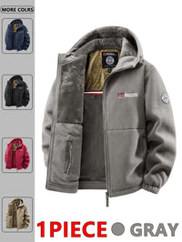 Men's Autumn and Winter Outdoor Hooded Jacket