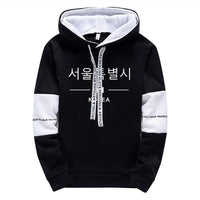 Mens Tracksuit Print Casual Sweatshirts Sportswear Outdoors Sports Jogging Mens Clothing Single Piece Hoodie Pants Korean Style