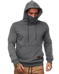 Men's Slim Hooded Sweatshirt with Mask