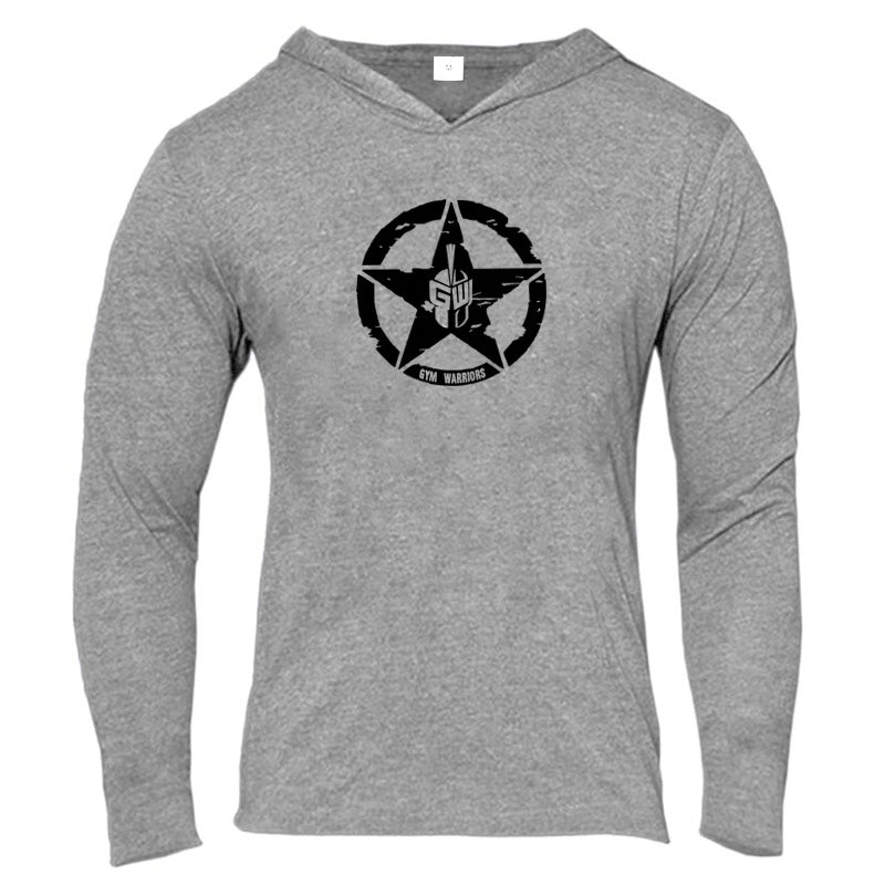 Mens Long Sleeve Bodybuilding T-Shirt