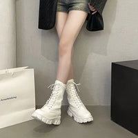 British Thick Soled Anti Slip Women's Boots