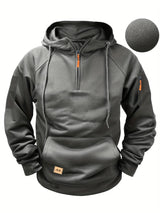 Casual Men's Multi-Pocket Zipper Hoodie