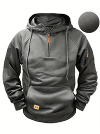 Casual Men's Multi-Pocket Zipper Hoodie